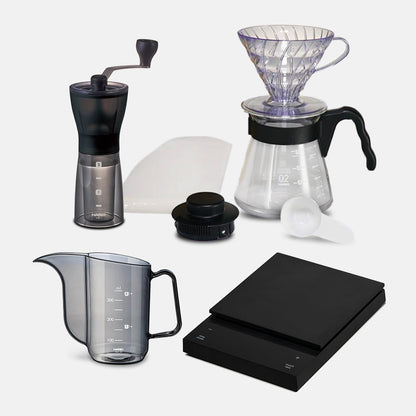 Hario Polaris V60 Size 02 All-in-One Filter Coffee Maker Bundle Hario