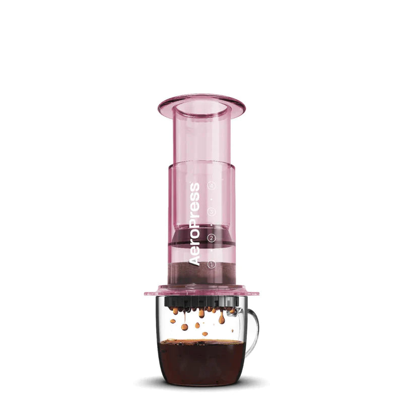 AEROPRESS CLEAR PINK COFFEE MAKER JESUK