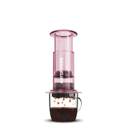AEROPRESS CLEAR PINK COFFEE MAKER JESUK