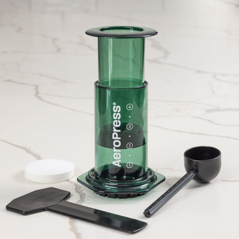 AEROPRESS CLEAR GREEN COFFEE MAKER JESUK