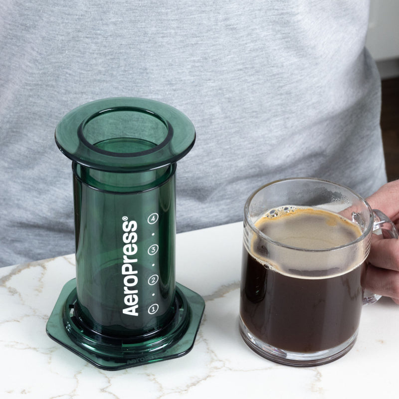 AEROPRESS CLEAR GREEN COFFEE MAKER JESUK
