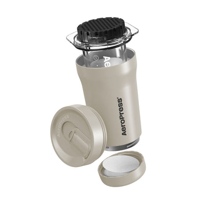 AEROPRESS GO PLUS TRAVEL COFFEE PRESS - CREAM JESUK