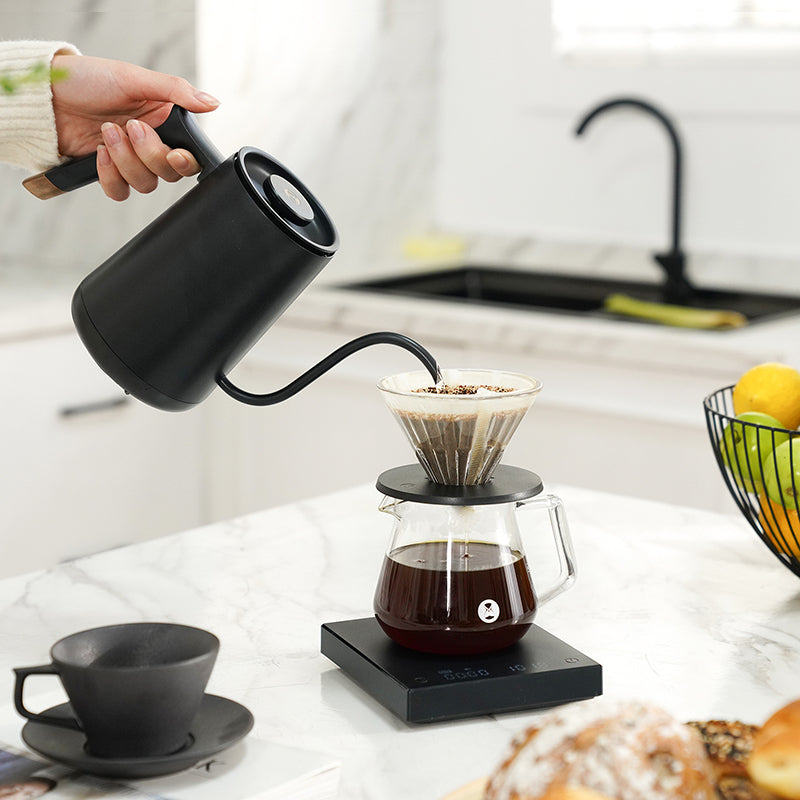 TIMEMORE FISH SMART ELECTRIC POUR OVER KETTLE - BLACK 600ML JESUK