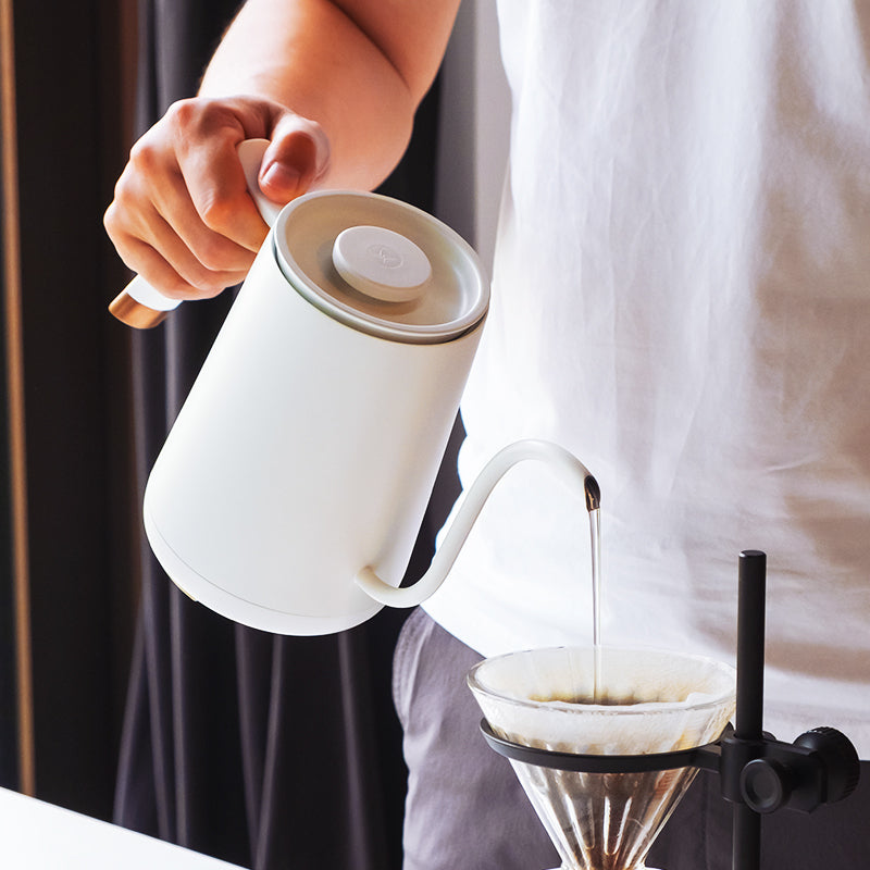 TIMEMORE FISH SMART ELECTRIC POUR OVER KETTLE - WHITE 600ML JESUK
