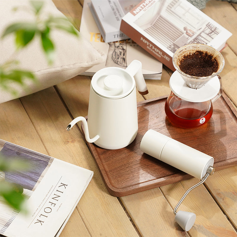 TIMEMORE FISH SMART ELECTRIC POUR OVER KETTLE - WHITE 600ML JESUK