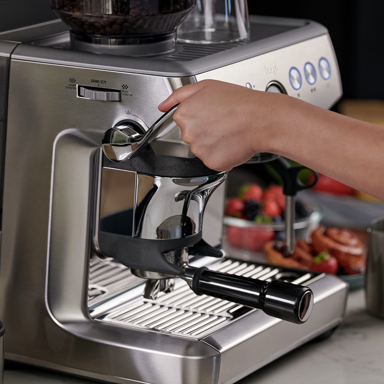 Sage Barista Express Impress Espresso Machine (Stainless Steel) Sage