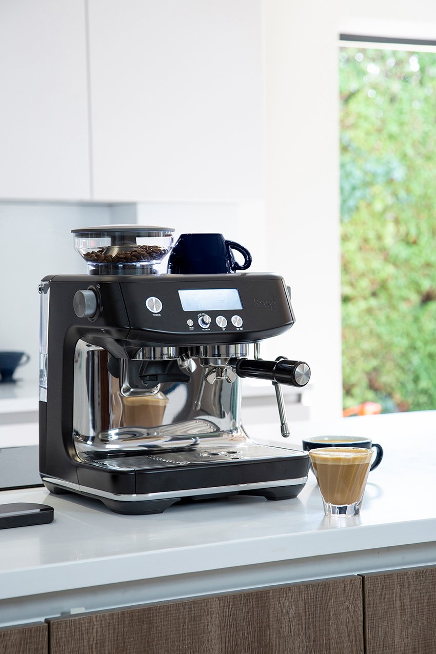 Sage The Barista Pro Espresso Machine Black Truffle Sage