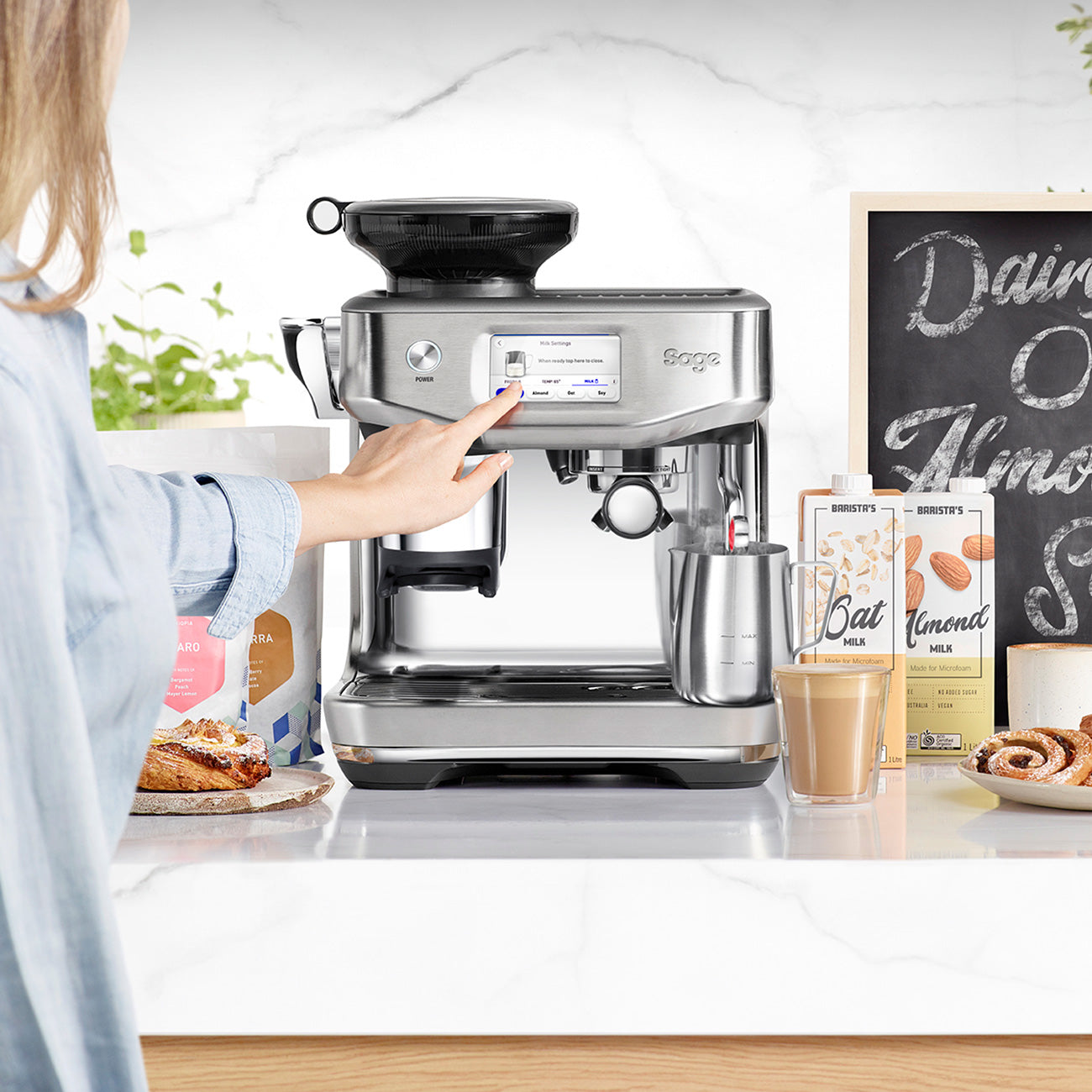 Sage Barista Touch Impress (Brushed Stainless Steel) Sage